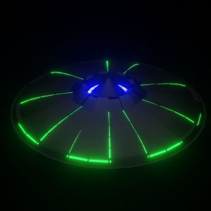 3d Aircraft model ufo in with lights
