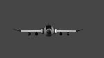 3d model low poly airplane jet plane flying