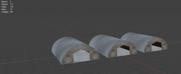 Aircraft Hanger V3 Low Poly