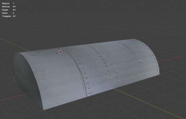 Aircraft Hanger V3 Low Poly