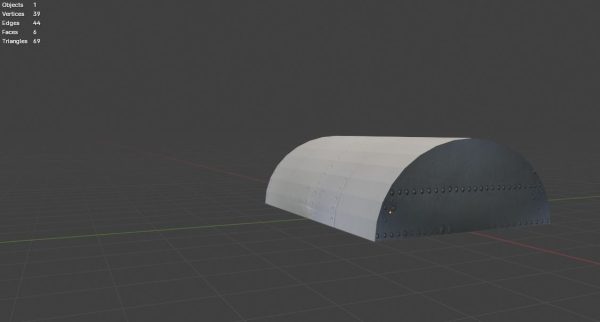 Aircraft Hanger V3 Low Poly