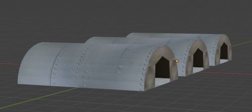 Aircraft Hanger V3 Low Poly