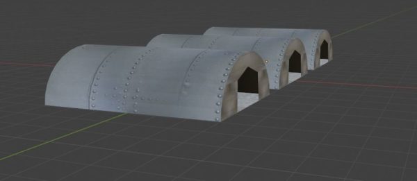 Aircraft Hanger V3 Low Poly
