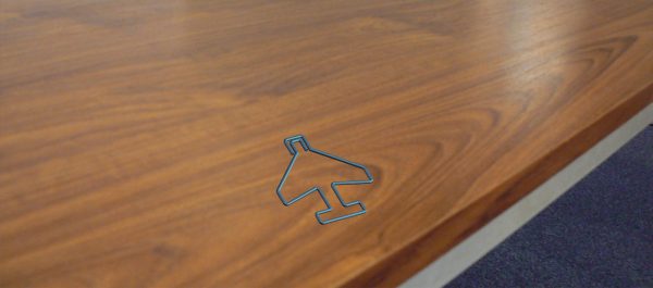 Airplane paper clip