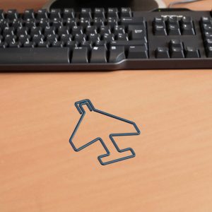 Airplane paper clip