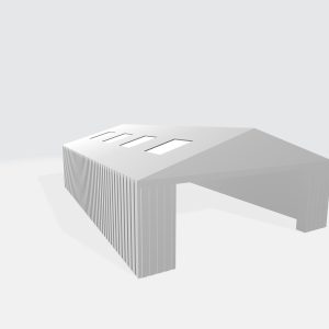 Airport hangar 3d model