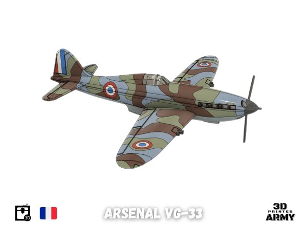Arsenal VG-33 French warbird - STL files for 3D printing