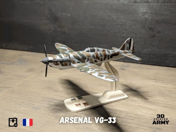 Arsenal VG-33 French warbird - STL files for 3D printing