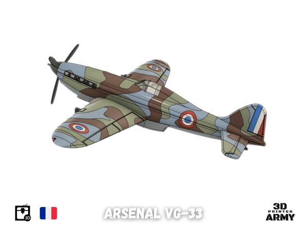 Arsenal VG-33 French warbird - STL files for 3D printing
