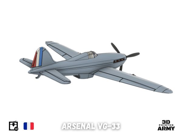 Arsenal VG-33 French warbird - STL files for 3D printing