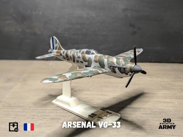 Arsenal VG-33 French warbird - STL files for 3D printing