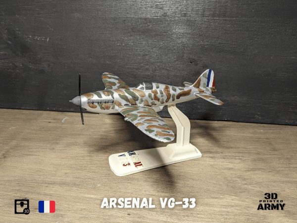 Arsenal VG-33 French warbird - STL files for 3D printing