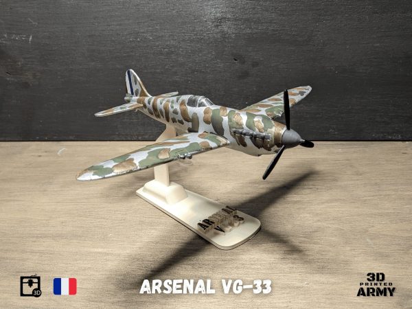 Arsenal VG-33 French warbird - STL files for 3D printing