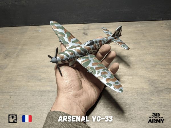 Arsenal VG-33 French warbird - STL files for 3D printing