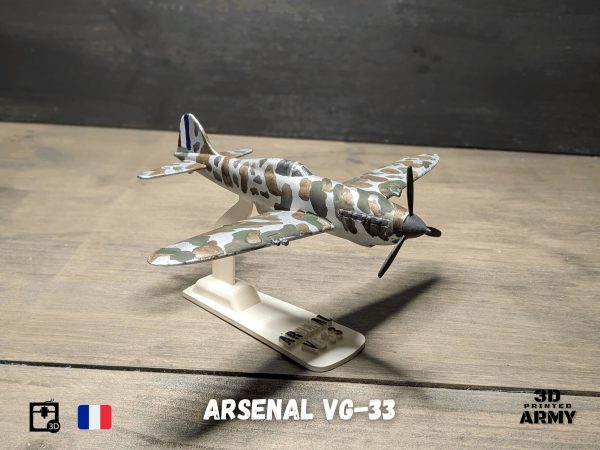 Arsenal VG-33 French warbird - STL files for 3D printing