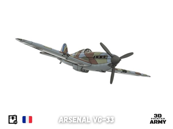 Arsenal VG-33 French warbird - STL files for 3D printing