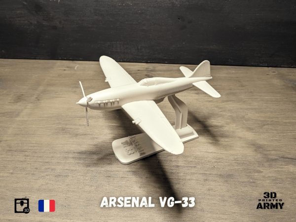 Arsenal VG-33 French warbird - STL files for 3D printing