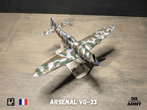 Arsenal VG-33 French warbird - STL files for 3D printing