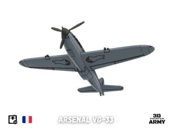 Arsenal VG-33 French warbird - STL files for 3D printing