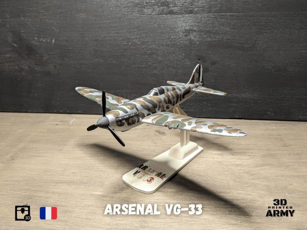 Arsenal VG-33 French warbird - STL files for 3D printing