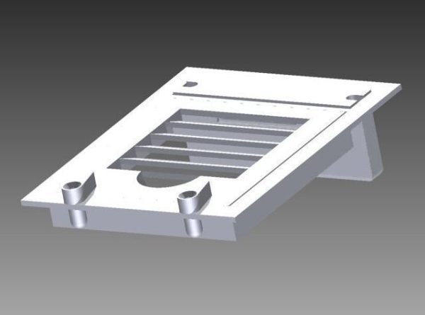 Battery Door  Hatch Frame clip and Latch for RC Cessna 747 I TW