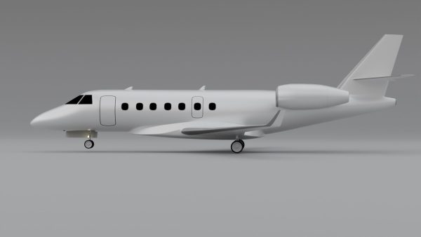 Bussines Jet 3d model by Nikdox