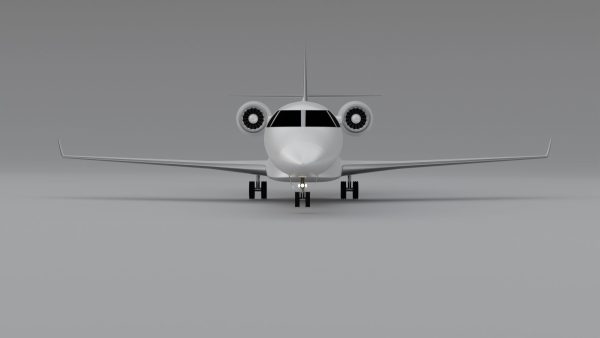 Bussines Jet 3d model by Nikdox