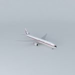 China Airlines Boeing 777 309  Retro Livery B 18008 FictionaL Wi Fi Dome