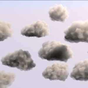 Clouds 3d model blender