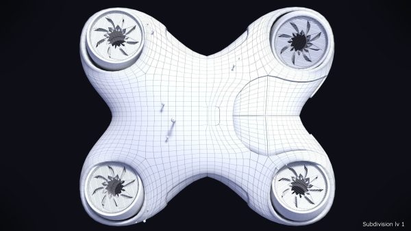 DroneCar futuristic house on water