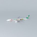 EVA Air Boeing 777 35E ER B 16703  Sanrio Hello Kitty Special Livery 2015