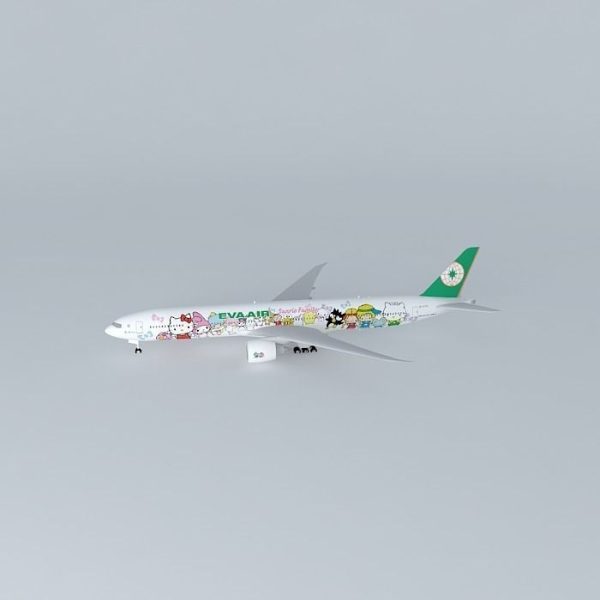 EVA Air Boeing 777 35E ER B 16703  Sanrio Hello Kitty Special Livery 2015