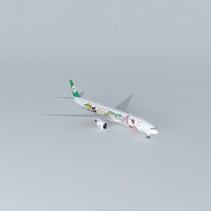 EVA Air Boeing 777 35E ER B 16703  Sanrio Hello Kitty Special Livery 2015