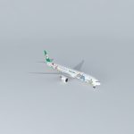 EVA Air  Boeing 777 36N ER B 16722 Shining Star  Sanrio Hello Kitty Special Livery 2015 Wi-Fi Dome
