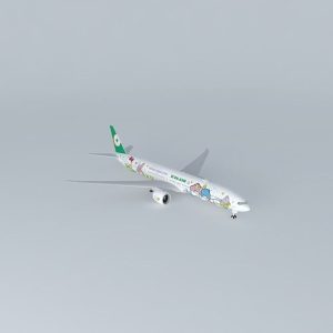 EVA Air  Boeing 777 36N ER B 16722 Shining Star  Sanrio Hello Kitty Special Livery 2015 Wi-Fi Dome