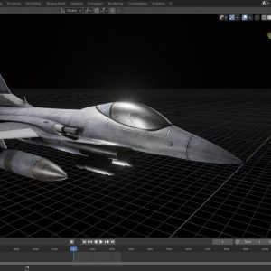 fighter-jet-with-fire-mesh-3d-model-animated-blend