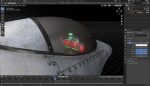 Fighter Jet with Fire mesh