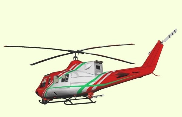 Fire rescue helicopter Helitack