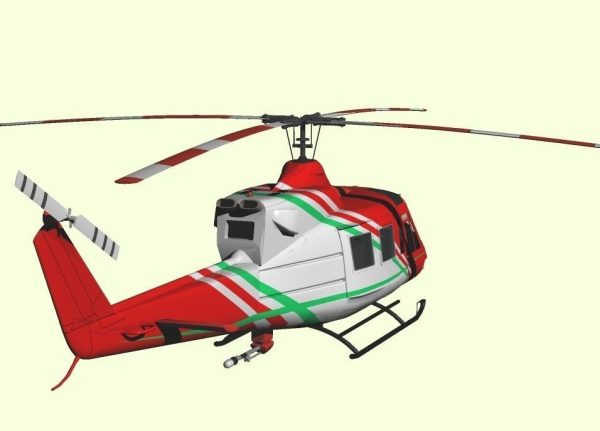Fire rescue helicopter Helitack