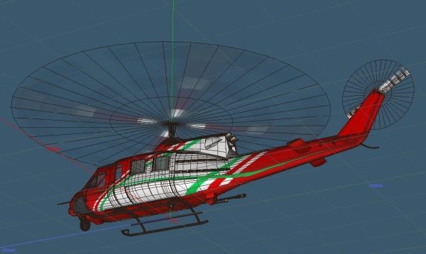 Fire rescue helicopter Helitack