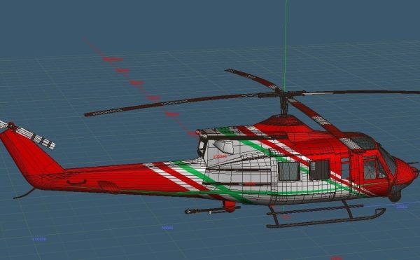 Fire rescue helicopter Helitack