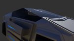 Floating Futuristic Car based on Tesla Cybertruck