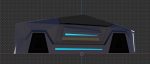 Floating Futuristic Car based on Tesla Cybertruck