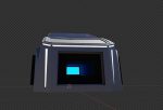 Floating Futuristic Car based on Tesla Cybertruck