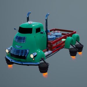 Flying jet truck