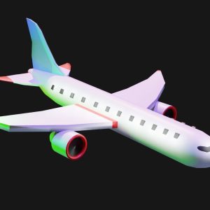 Free lowpoly plane