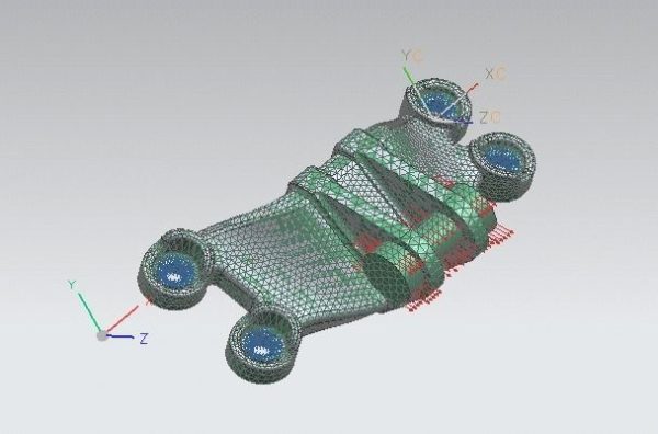 GE jet engine bracket V2