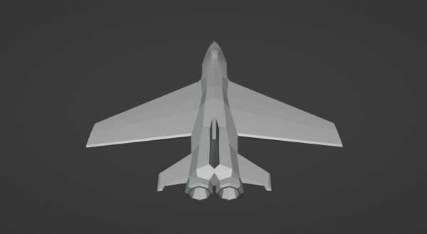 Jet Low Poly 3d Model two fighter jets