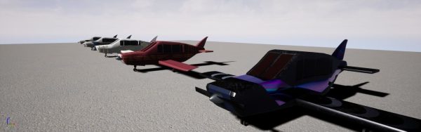 Low poly plane set