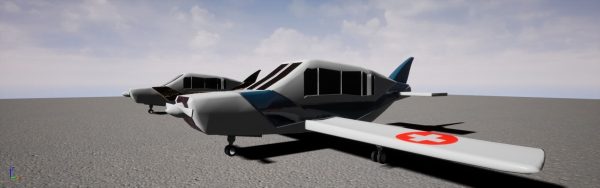 Low poly plane set